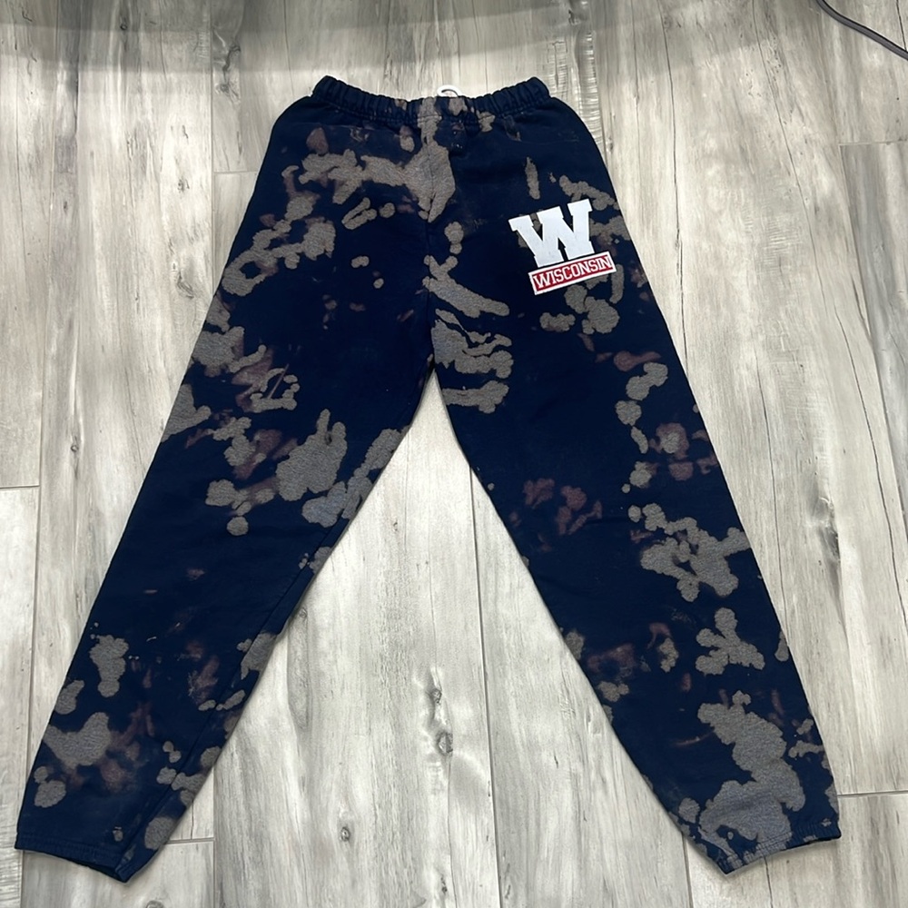 University of Wisconsin - Madison: custom tie dye sweatpants